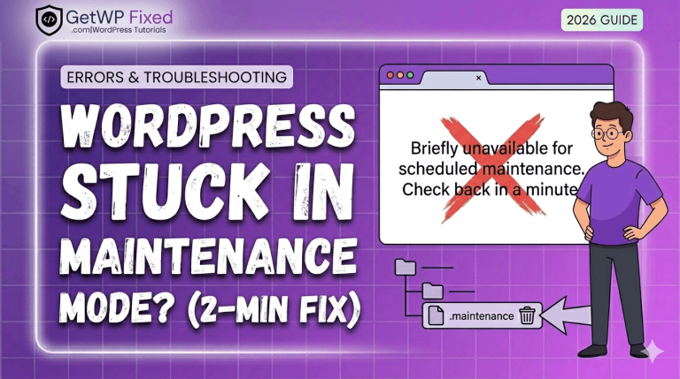 WordPress stuck in maintenance mode