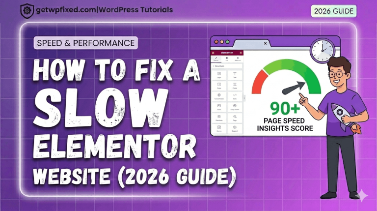 Expert guide to fix slow Elementor website speed and performance