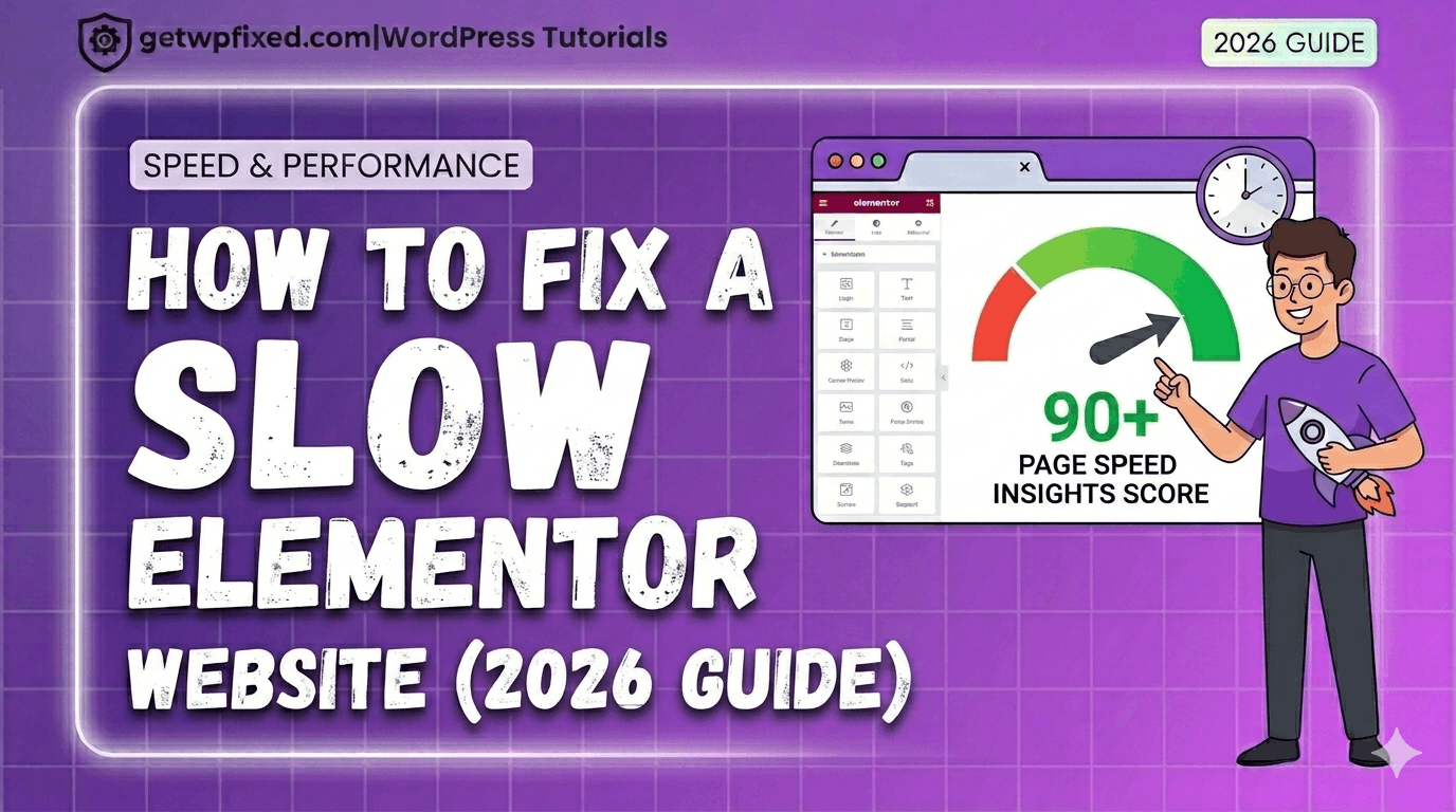Expert guide to fix slow Elementor website speed and performance