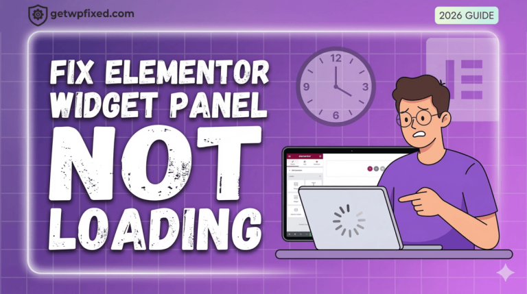 Fixing the Elementor widget panel not loading error