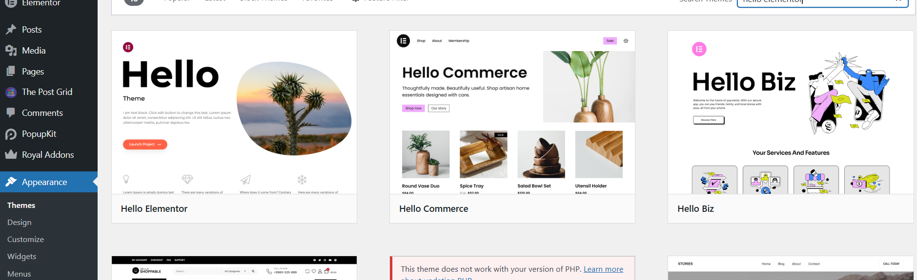 Hello Elementor Theme