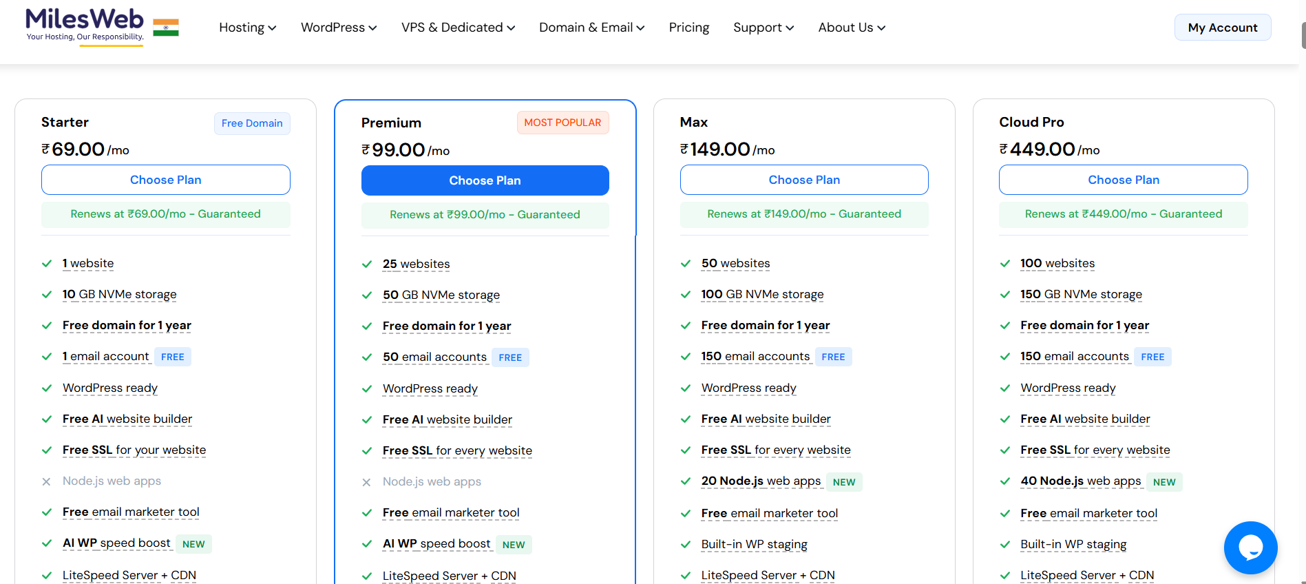 Image featuring Domain and Hosting plans 