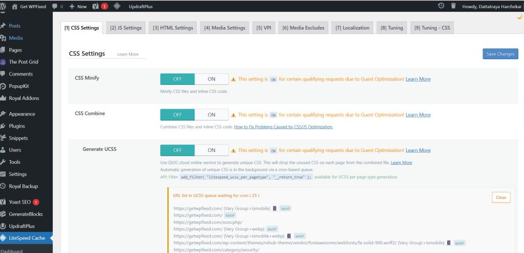 Lightspeed Cache Plugin
