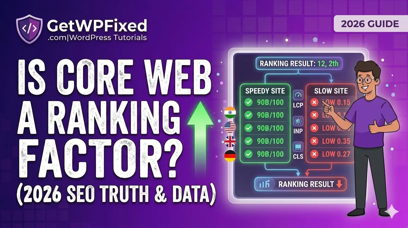 Is Core Web Vitals a Ranking Factor 2026 Guide (LCP INP CLS)