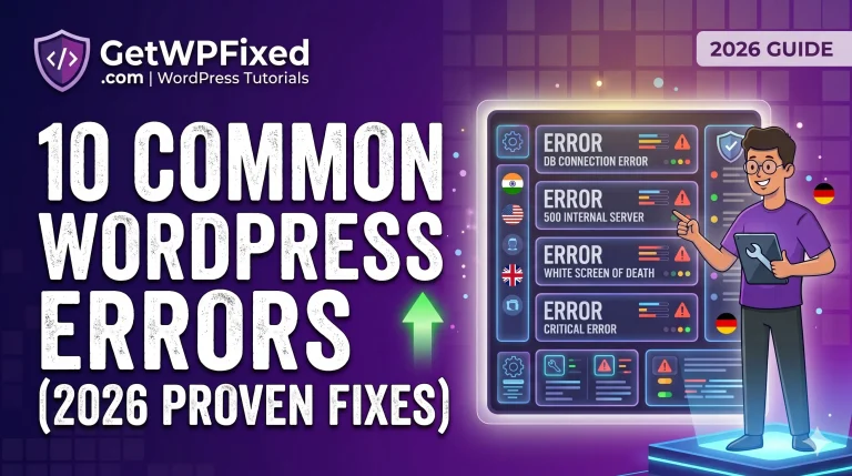 10 common wordpress errors